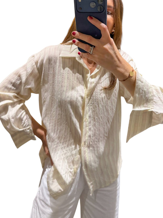 Blusa camisera mantequilla&pink
