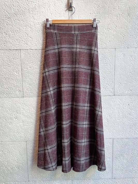 Falda Tartán berenjena