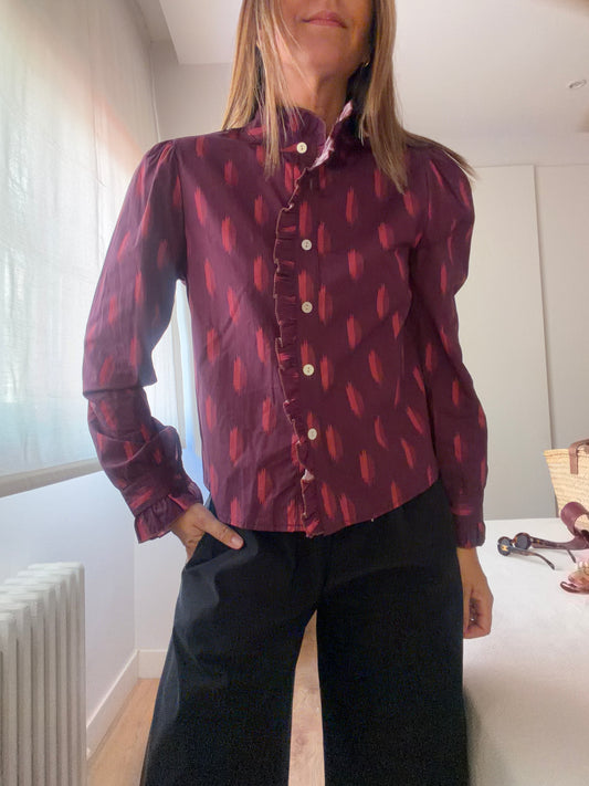 Camisa Paloma berenjena