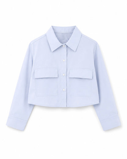 Camisa Oxford celeste