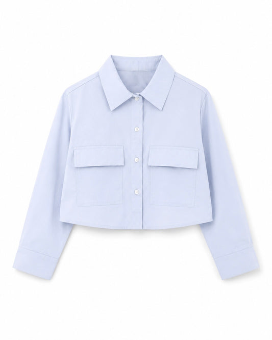 Camisa Oxford celeste