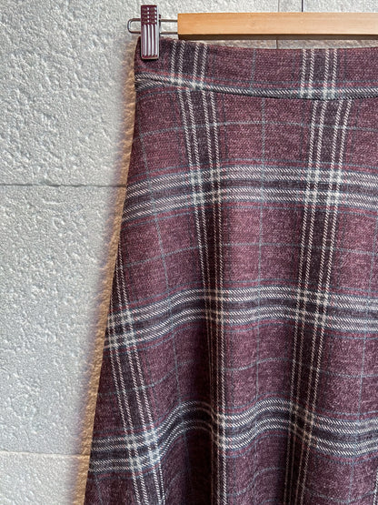 Falda Tartán berenjena