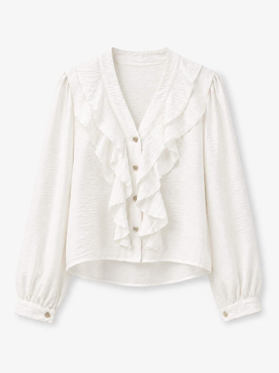 Blusa Ruffle blanca
