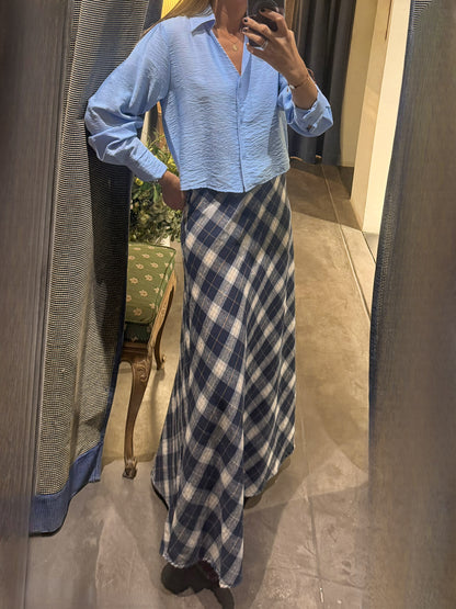 Falda Heritage azul