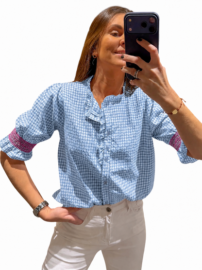 Blusa Élise celeste