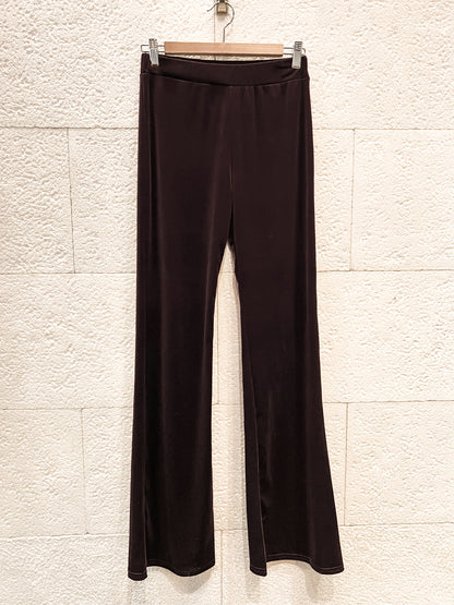 Pantalón flare velvet