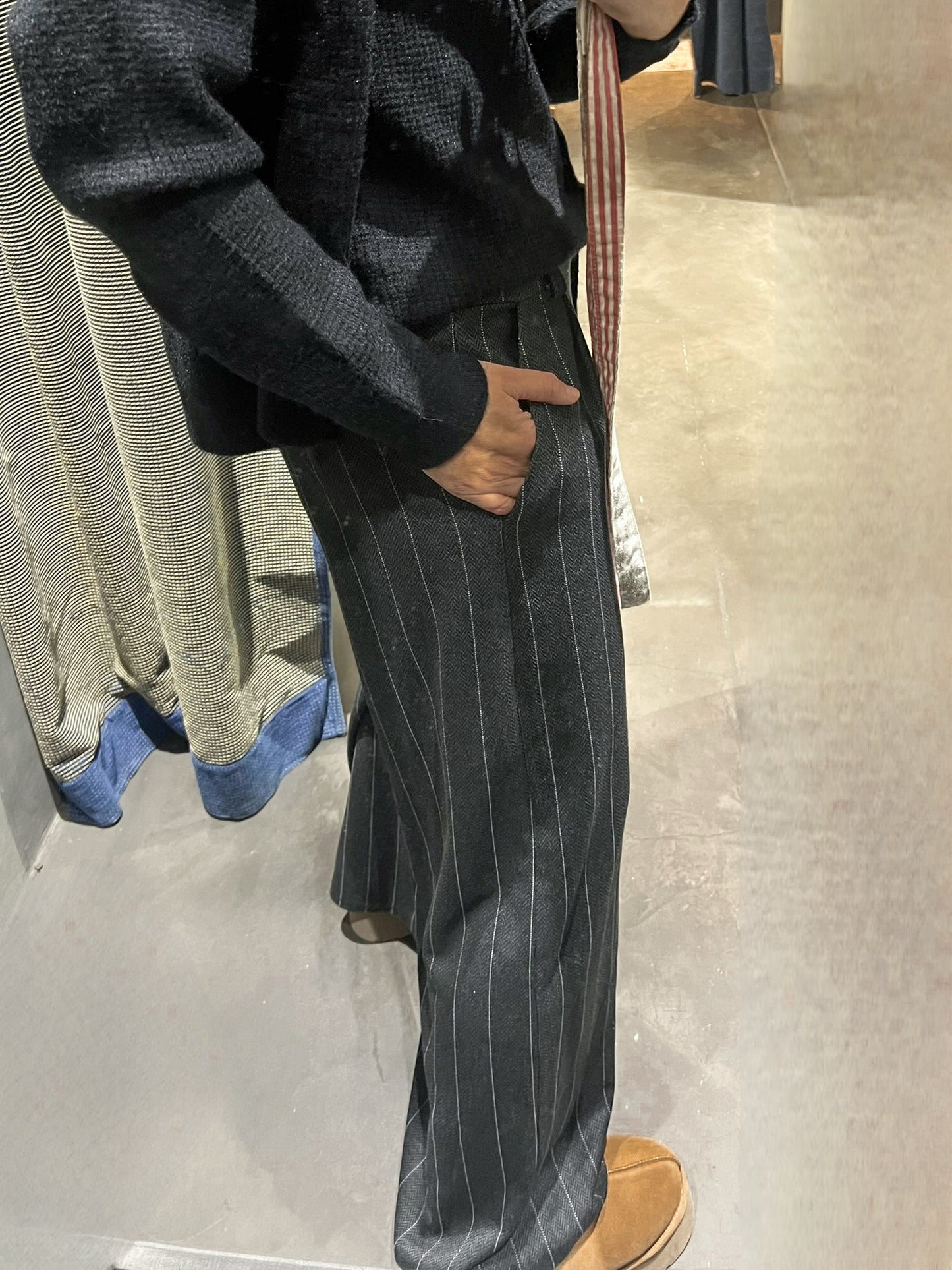 Pantalón Rayas Black