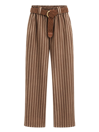 Pantalón rayas brown