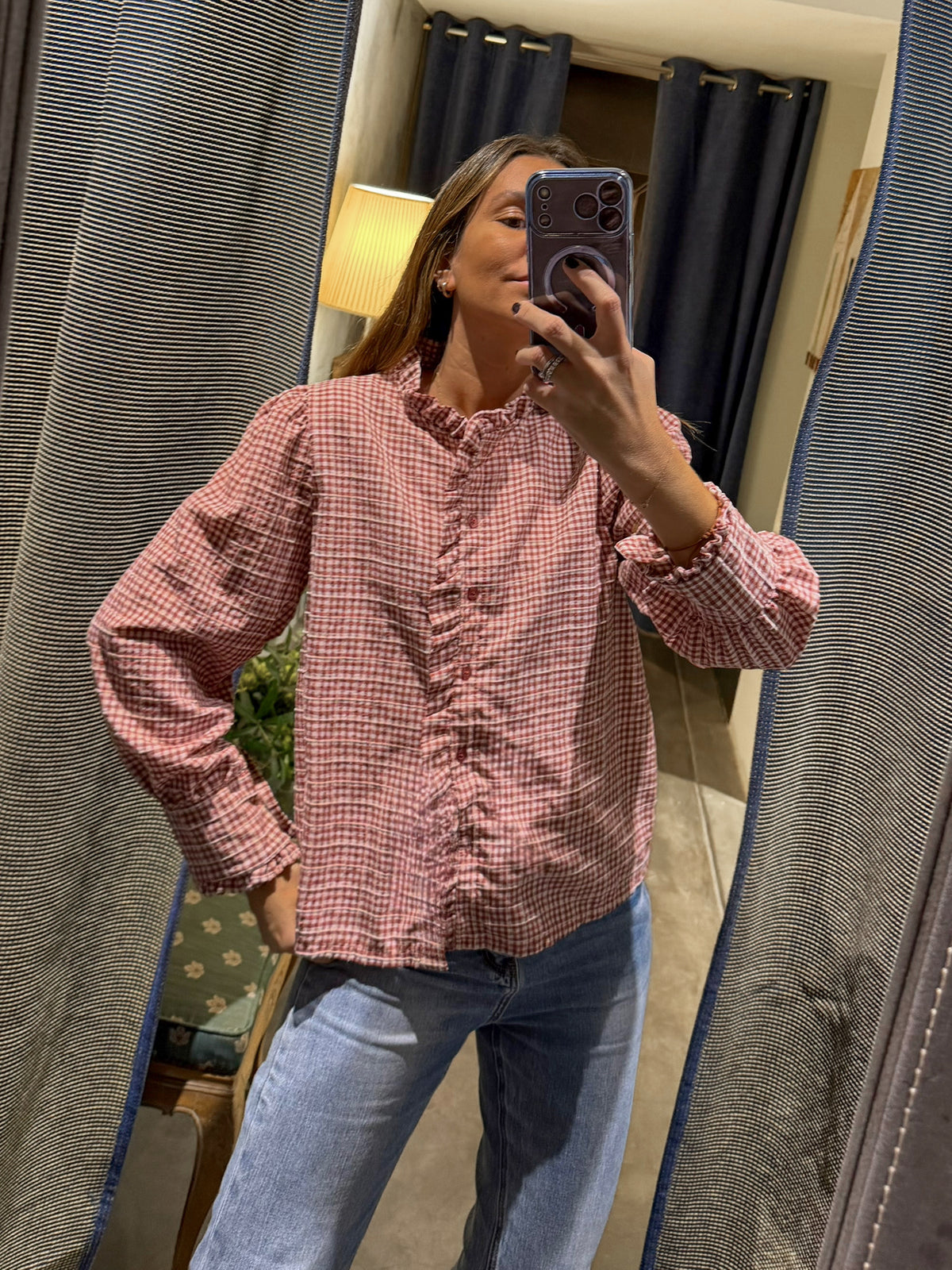 Camisa Vichy Terracotta