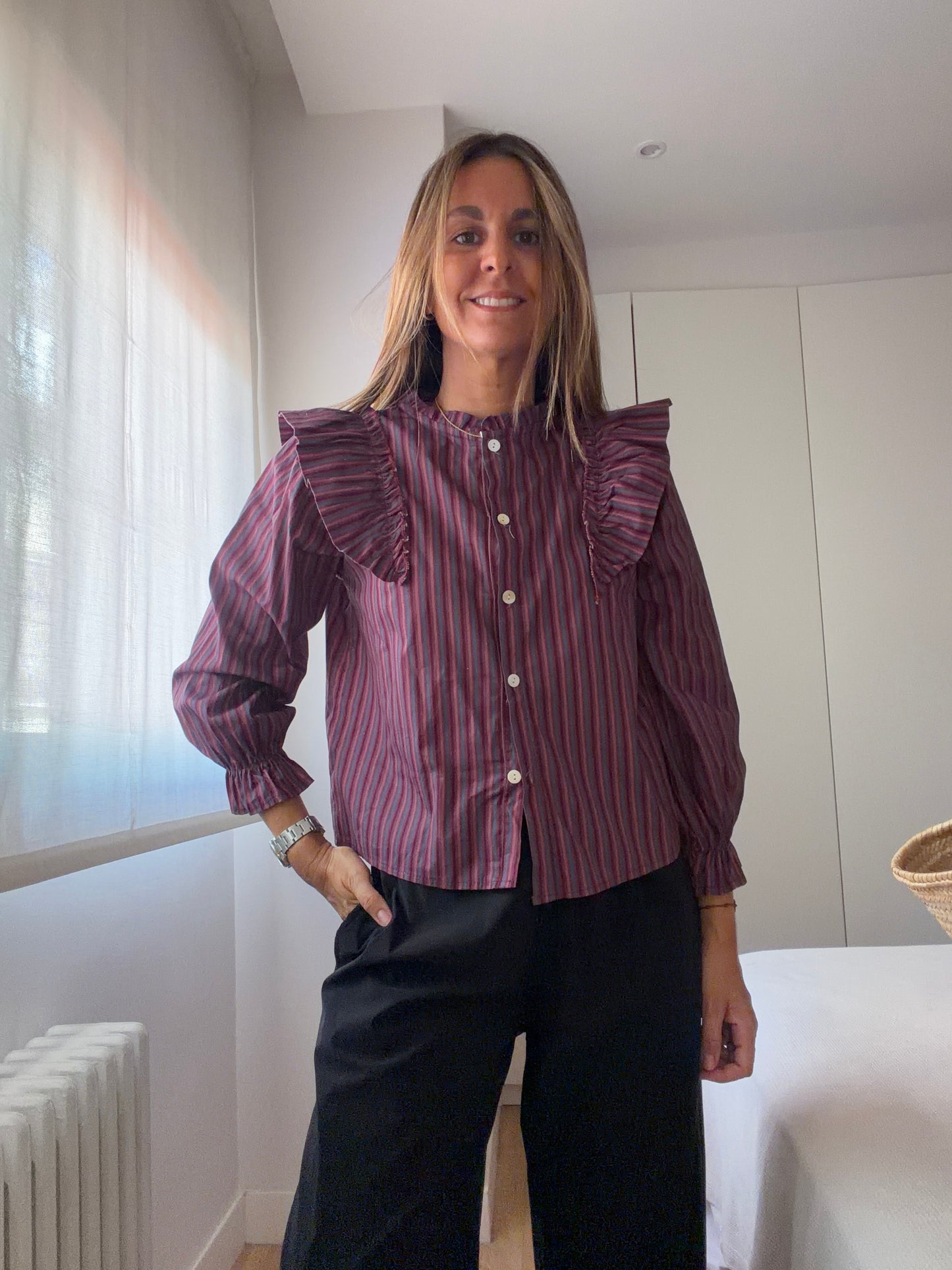 Camisa Biarritz vino