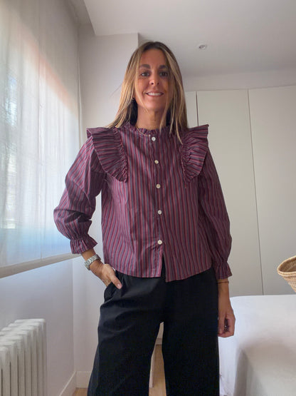 Camisa Biarritz vino