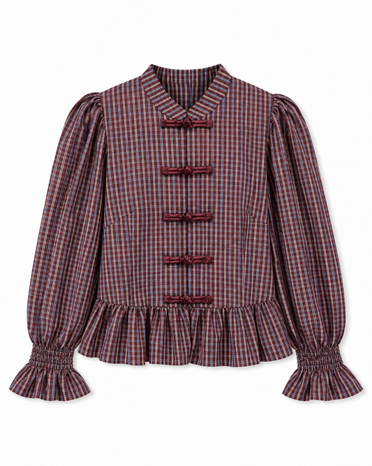 Camisa Shanghai burdeos