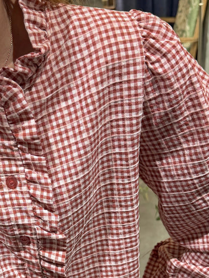Camisa Vichy Terracotta