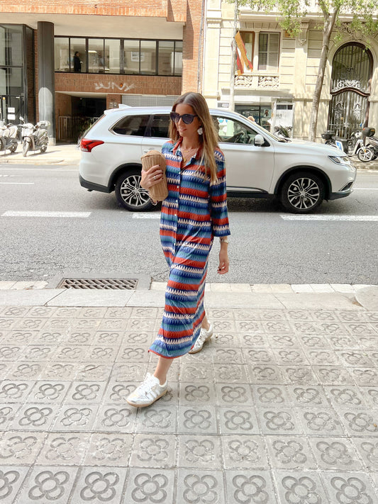 Vestido ZigZag Blue