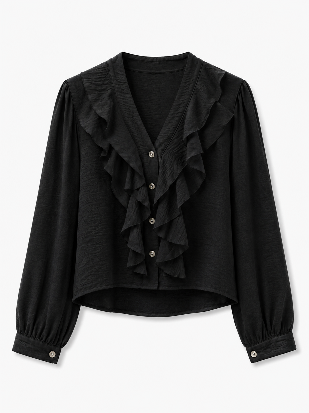 Blusa Ruffle black