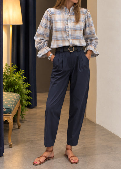 Pantalón bombacho azul
