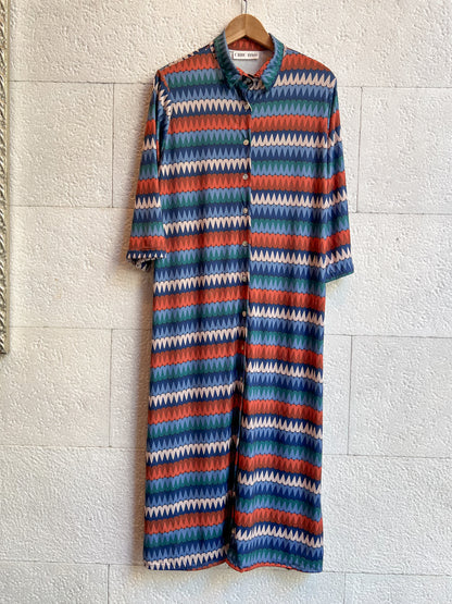 Vestido ZigZag Blue