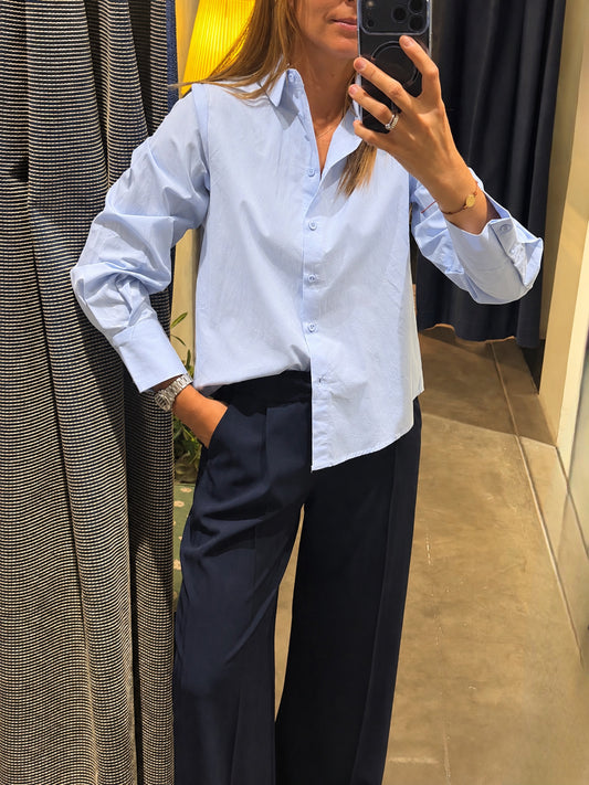 Camisa Popelín celeste
