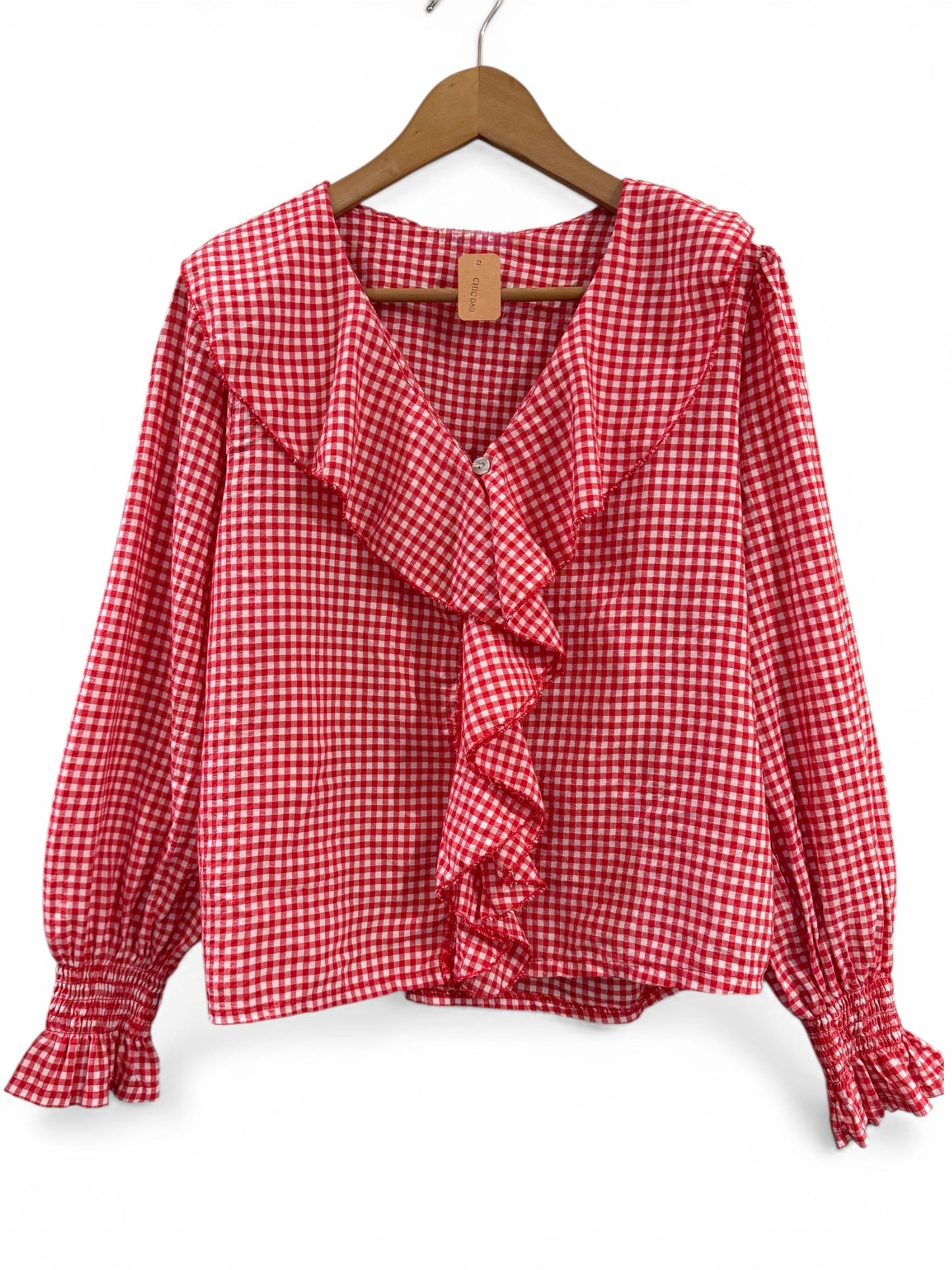 Blusa Volantes Vichy