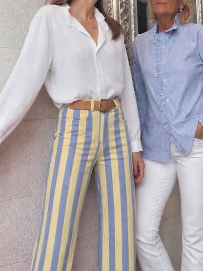 Jeans Rayas blue&yellow