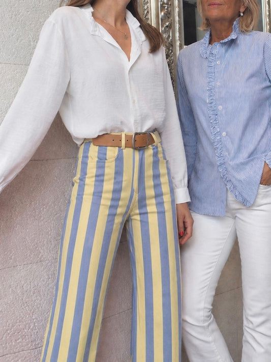 Jeans Rayas blue&yellow