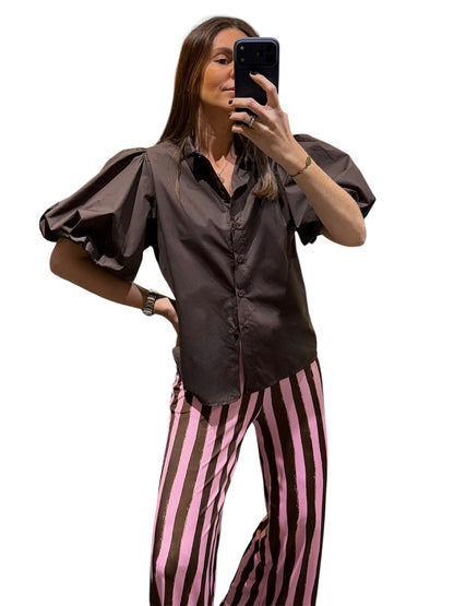 Camisa Poppy chocolate
