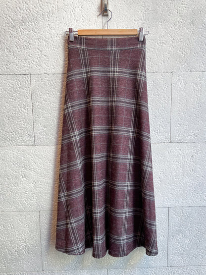Falda Tartán berenjena