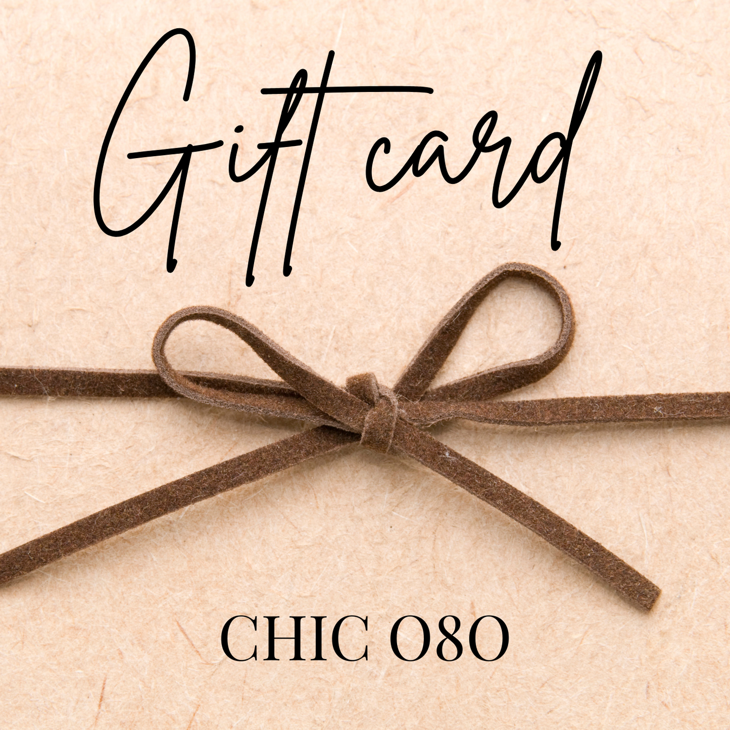 Tarjeta regalo CHIC 080