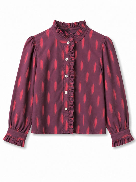 Camisa Paloma berenjena