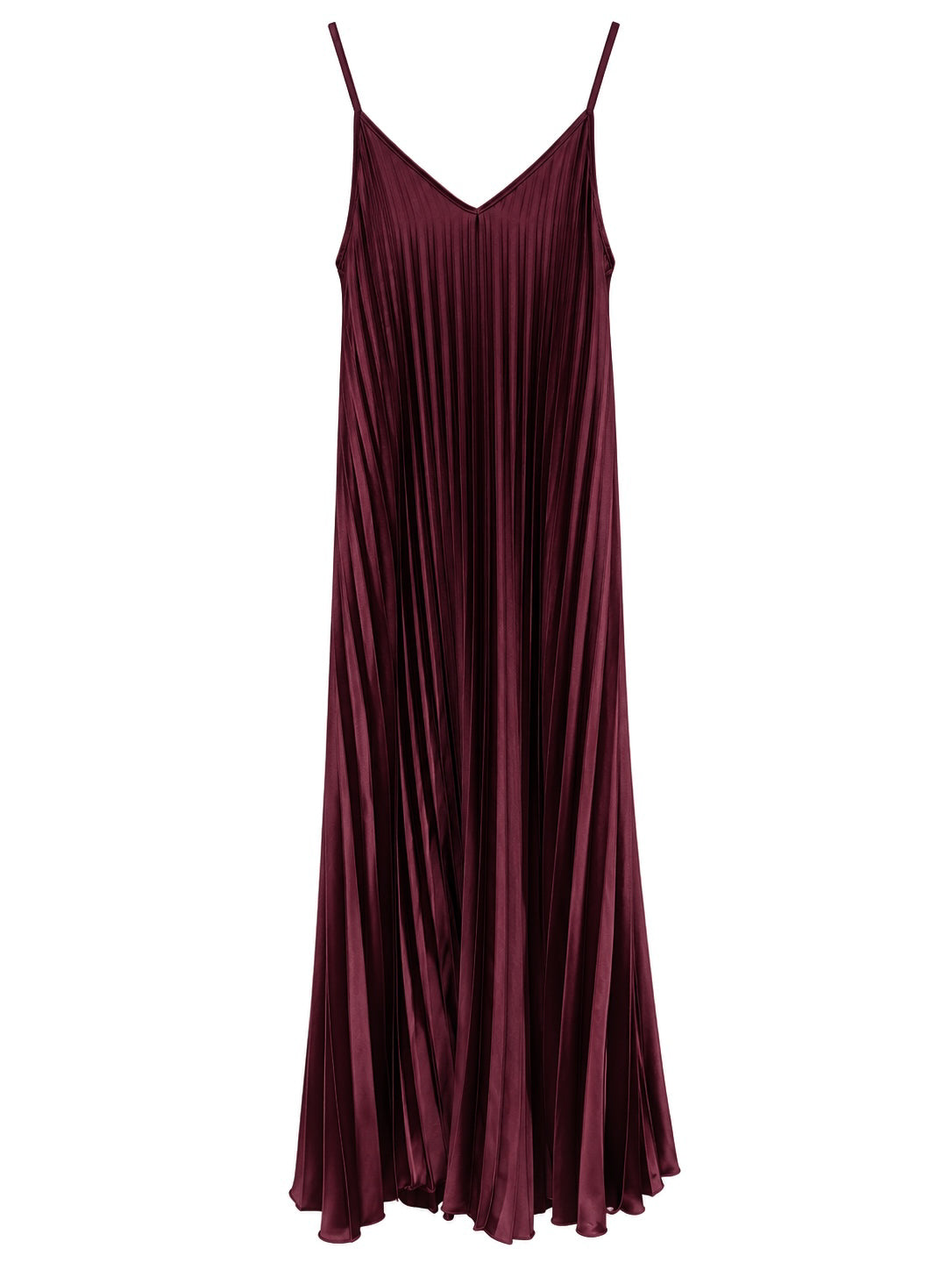 Vestido Plisé vino