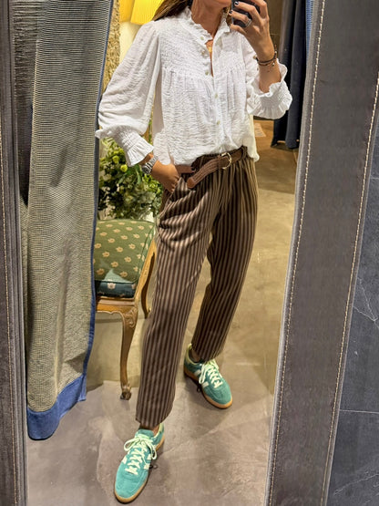 Pantalón rayas brown