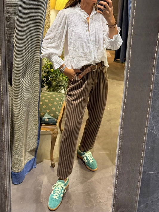 Pantalón rayas brown