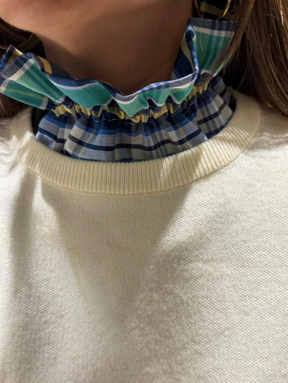 Cuello Tartán Verde&Azul&Limón