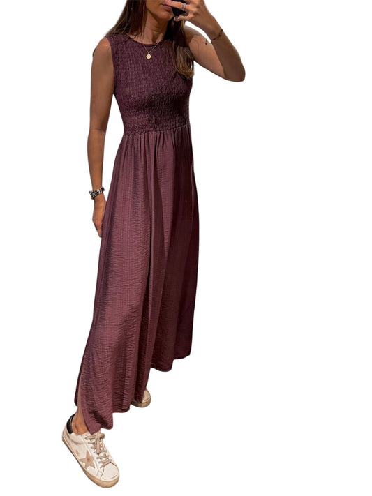 Vestido Gaia berenjena