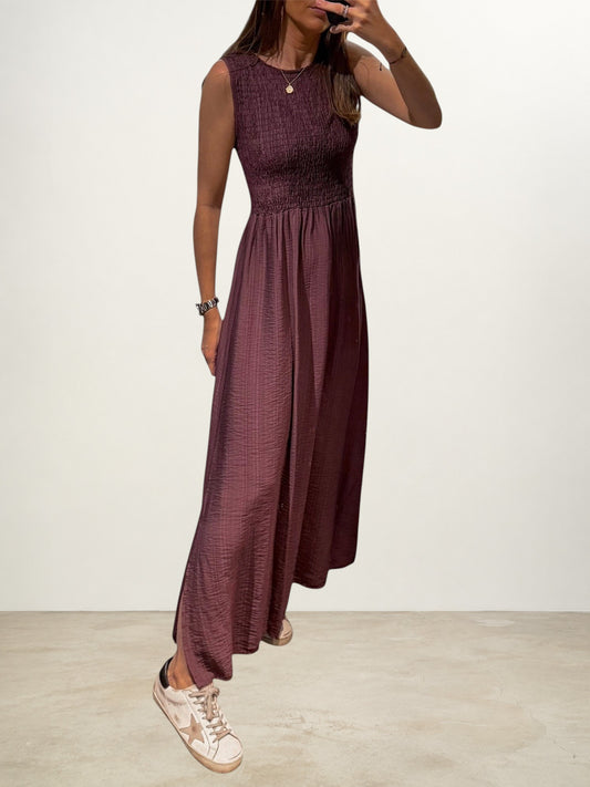 Vestido Gaia berenjena