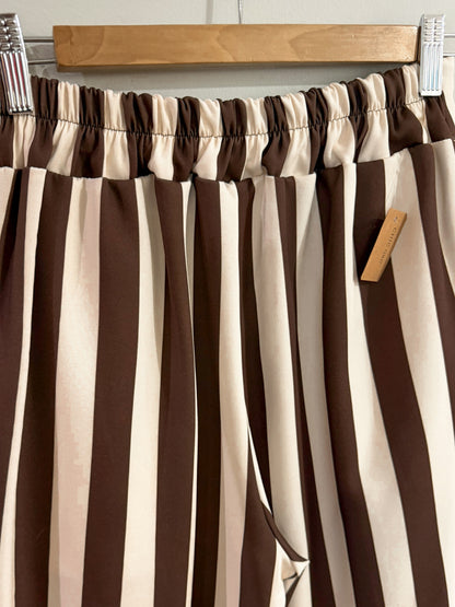 Pantalón rayas chocolate
